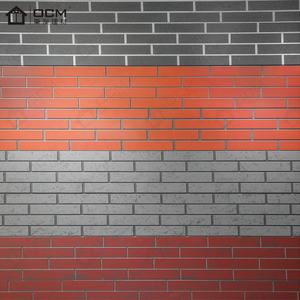 Installation facile de revêtement extérieur résistant renforcé par <span class=keywords><strong>fibre</strong></span> écologique de temps Panneau coloré préfabriqué de ciment de brique - Product Image 1