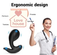 Masseur de prostate gonflable vibrant, plug anal extensible, jouets sexuels SM pour adultes, masturbateur de prostate masculin, vibrateur sexuel