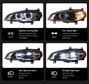 Faros Delanteros LED para X5 E70 2008-2013, DRL 12V 6000K, Nuevos, 36W, 6000 Lúmenes, Forma de Bombilla D2H, Actualización de Luces Retrofit - Product Image 2