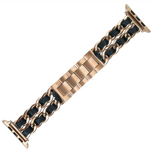 15 Estilos <span class=keywords><strong>de</strong></span> Pulseras <span class=keywords><strong>de</strong></span> Cadena Metálica para Mujer, Correas <span class=keywords><strong>de</strong></span> Reloj Inteligente <span class=keywords><strong>de</strong></span> Cuero y Acero Inoxidable para <span class=keywords><strong>Apple</strong></span> <span class=keywords><strong>Watch</strong></span> 10 9 8 - Product Image 5