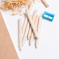Crayon en bois personnalisé Q1007 avec logo d'hôtel, mini-golf, impression promotionnelle, noyau en graphite durable, pour branding de complexe hôtelier