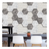 Papier peint moderne à motif floral, facile à poser, en PVC imperméable, isolant thermique, revêtement mural pour chambre à coucher, longueur 10 m, résistant à l'humidité