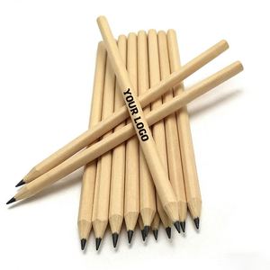 Lápices 2B Promocionales para Oficina, con Logotipo Personalizado Impreso, Lápices Mini de Madera Natural con Goma, Venta al Por Mayor - Product Image 1