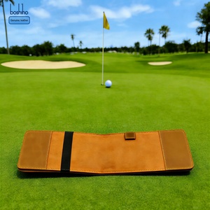 Boshiho Factory Leather Golf Scorecard Holder PU Leather Yardage Book Cover for Golf Accessories - Product Image 6