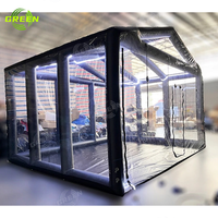 Prix usine Transparent Pvc Housse de voiture Gonflable Voiture Garage Tente Grêle Preuve gonflable bâche de voiture