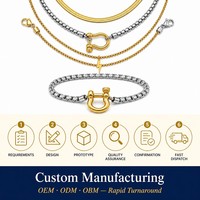 Bijoux WANQI sans ternissement, en acier inoxydable, étanches, plaqués or 18 carats, chaînes, colliers, bracelets, ensembles de bijoux tendance
