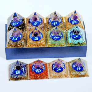 Bán Buôn Mười Hai Chòm Sao 5Cm Organite Kim Tự Tháp Tự Nhiên Chữa Bệnh Tinh Thể Orgenite Kim Tự Tháp - Product Image 6