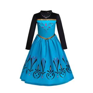 Robe de princesse Elsa pour bébés filles, bleu rose, pour anniversaires et fêtes à thème - Product Image 3