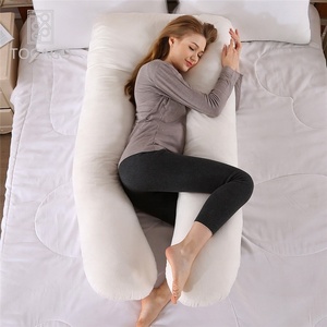 Cojín de apoyo de maternidad para mujeres embarazadas <span class=keywords><strong>y</strong></span> lactantes, cojín cómodo de cuerpo completo en forma de U para <span class=keywords><strong>embarazo</strong></span> - Product Image 4