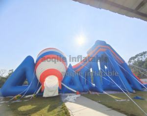 Parc de trampoline haut-parleur fou grande <span class=keywords><strong>piscine</strong></span> flottante gonflable eau rotation <span class=keywords><strong>toboggan</strong></span> - Product Image 4