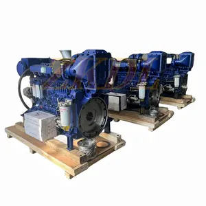 Ventes d'usine de moteur diesel marin WP13C500-18 de haute qualité 6 cylindres 500HP 1800 tr/min avec position intérieure