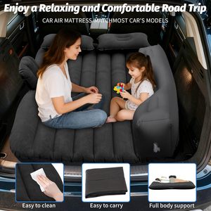 Colchón inflable para coche con bomba <span class=keywords><strong>de</strong></span> aire para el asiento trasero |   Colchoneta portátil gruesa para viajes en coche y camping <span class=keywords><strong>de</strong></span> 55" (L) x 35" (W) - Product Image 5