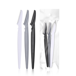 Kit de Afeitadora Facial con <span class=keywords><strong>Cuchillas</strong></span> de Acero Inoxidable, Recortador Inclinado <span class=keywords><strong>para</strong></span> <span class=keywords><strong>Cejas</strong></span>, Depilación Facial con Cubiertas Protectoras - Product Image 3