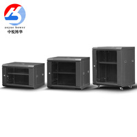 Boîtier de serveur réseau sécurisé 6U sur mesure, 19 pouces, verrouillable, pour centre de données, construction en acier SPCC, transparent, en stock