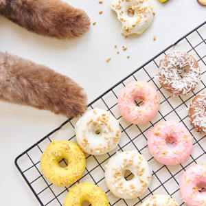[annie.cong] Donut au lait : liste d'ingrédients simple, moment de repas apaisant, collation nutritive pour animaux de compagnie, choix familial pour animaux, style de vie moderne pour animaux. - Product Image 3
