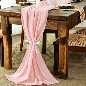 Modern Rustic Woven Embroidered Customizable Thanksgiving Christmas <b>Wedding</b> Party Event Home <b>Table</b> Cloth & <b>Runner</b> - Product Image 2