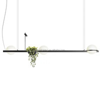 Lampes suspendues en verre simples modernes personnalisées en usine pour le lustre d'éclairage décoratif de couloir extérieur de chambre à coucher de salon