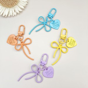โบว์รูปหัวใจแบบกลวงสไตล์เจ้าหญิง พร้อมพวงกุญแจ DIY อุปกรณ์ตกแต่งจี้ห้อยโทรศัพท์มือถือ - Product Image 3