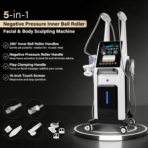 Nouveauté : Système de pression négative 5 en 1 à 360° °   Masseur facial à rouleaux pour le <span class=keywords><strong>visage</strong></span> et le corps, machine de sculpture corporelle - Product Image 1