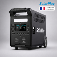 Générateur solaire Solarplay en gros, batterie de secours robuste 3840Wh, avec valise à roulettes, alimentation d'urgence pour la maison