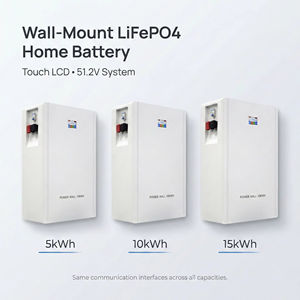 Batterie LiFePO4 51,2V 48kWh, stockage d'énergie solaire, mur d'alimentation intelligent avec BMS, solution d'énergie verte écologique pour appartement, condo, balcon - Product Image 5