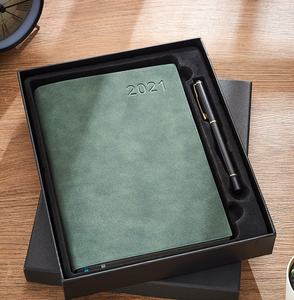 2021 tendencias de pequeños negocios de cuero planificador de objetivos 2021 personalizable diario a5 libreta de tapa blanda - Product Image 6