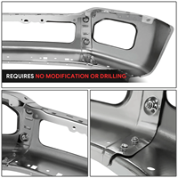 Nouvel ensemble de pare-chocs avant pour F250 F350 Super Duty 2011-2016, barre frontale en acier chromé de remplacement avec trous pour phares antibrouillard, fixation par boulons