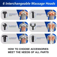 Nouveau pistolet de massage électrique portable à moteur sans balais Deepl de 16 mm pour tissus musculaires, machine de massage corporel complet avec affichage numérique