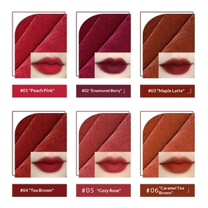 Rossetto Liquido Opaco LOMEOU Velvet Lip Mud & Glaze, Multicolore, Lunga Durata, Non Sbiadisce, Facile da Applicare, Personalizzabile - Brand Trendy Nazionale - Product Image 4