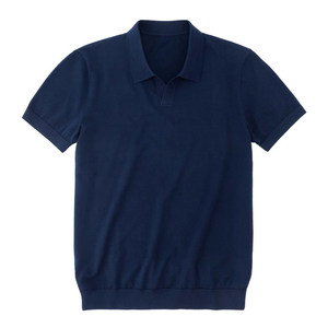 <span class=keywords><strong>T</strong></span>-shirt <span class=keywords><strong>POLO</strong></span> tricoté à manches courtes, col en V, style Old Money, en soie glacée, pour l'é<span class=keywords><strong>t</strong></span>é, vente en gros transfrontalière directe usine - Product Image 3