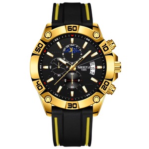 Drioshipping 2502 Cronógrafo deportivo Reloj para hombre Reloj de cuarzo de lujo de marca superior Impermeable Característica luminosa Acero inoxidable - Product Image 6