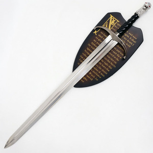 Espada <span class=keywords><strong>Longclaw</strong></span> de Canción de Hielo y Fuego con Placa de Pared del Juramento de la Guardia Nocturna para Exhibición y Cosplay - Product Image 2