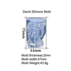 Moldes de estatua de Arte de cuerpo humano para fabricación de velas, moldes de resina epoxi CastingDavids, figurita de <span class=keywords><strong>Venus</strong></span> Zeus, molde de silicona para velas, DIY - Product Image 6