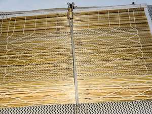 Stores en bambou tissé sur mesure, filtrant la lumière naturelle, pour maison, hôtel, restaurant, sans système de tirage - Product Image 4