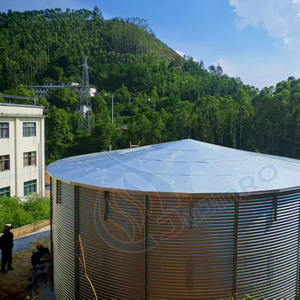 Réservoirs <span class=keywords><strong>de</strong></span> stockage d'eau galvanisés mobiles <span class=keywords><strong>de</strong></span> feuille <span class=keywords><strong>de</strong></span> cadre en acier ondulé Réservoirs d'irrigation agricole avec la couverture <span class=keywords><strong>de</strong></span> toit - Product Image 6