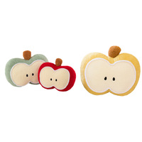 Groothandel Schattig Appel Pluche Speelgoed Zacht Gevuld Fruit Dierenknuffel voor Kinderen Baby Cadeau Hoge Kwaliteit Appel Pluche Speelgoed Mini Gevuld Speelgoed