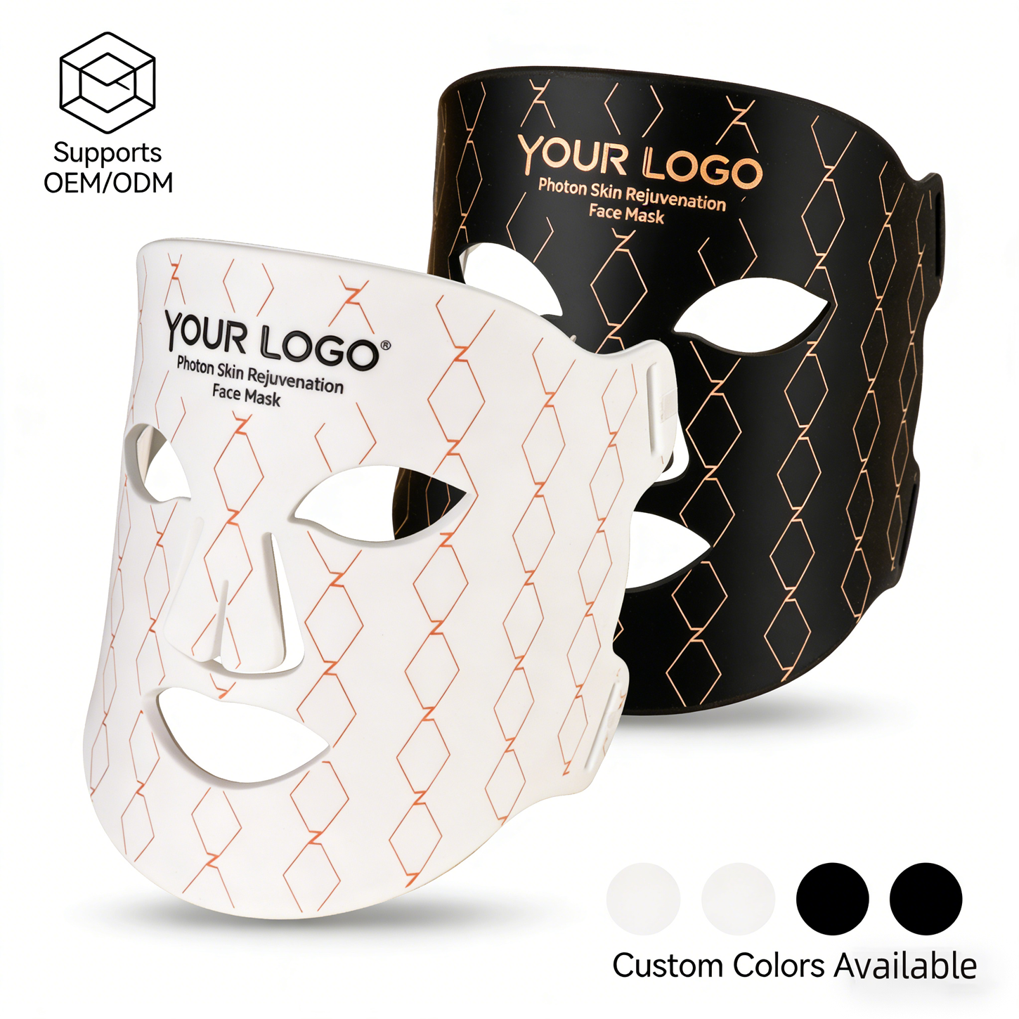 ORANGLES 4-Color LED Silicon Face Mask | Home Use Skin Care Device with Scrub Function | Wrinkle Remover & Facial Treatment – orangles Qatar - angled perspective - presenting advantages - Image 4 of 6 | fits any environment | Purchase 4-Color LED Silicon Face Mask | Home Use Skin Care Device with Scrub Function | Wrinkle Remover & Facial Treatment – orangles Qatar Michigan | Free Shipping ORANGLES