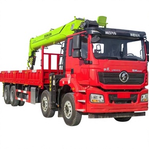 <span class=keywords><strong>Grue</strong></span> montée sur camion SHACMAN 8x4 de 16 tonnes, <span class=keywords><strong>grue</strong></span> de chargement à flèche rigide à 5 sections, hauteur de levage maximale de 24 m, moteur Weichai - Product Image 1