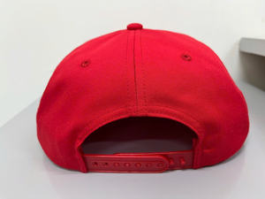 Gorra Trucker de 5 Paneles Personalizable con Bordado de Animales en Algodón/Nailon Rojo, con Cuerda, Personalizable al por Mayor, Gorra Snapback con Cuerda 256 - Product Image 4