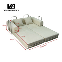 Canapé modulaire moderne en tissu compressé et mousse à mémoire de forme, disponible en divers types, avec fonction lit et chaise, livré sous vide