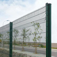 Clôture de jardin en treillis métallique 3D de haute qualité, en fer galvanisé, facile à assembler