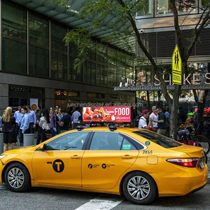factory price P5 Outdoor Waterproof Scrolling Double Sided Taxi LED Sign <b>Car</b> Advertising Taxi Top <b>Screen</b> LED Display - Product Image 1