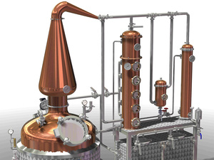 เครื่องกลั่นไอน้ำไฟฟ้าขนาด 300 ลิตร สำหรับวิสกี้และวอดก้า - Product Image 2