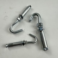 Crochet d'expansion en acier au carbone de qualité nationale pour suspendre ventilateurs et radiateurs, avec rallonge à vis et finition galvanisée