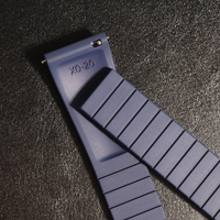 Bracelet de montre Jettda multi-couleurs en caoutchouc FKM, motif quadrillé, à libération rapide, durable et étanche pour montres de plongée
