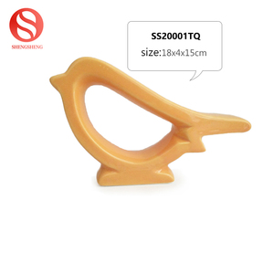 Personalizado de cerámica de adorno naranja Plata Perla brillo plano pájaro estatuilla para la decoración de la <span class=keywords><strong>casa</strong></span> - Product Image 2