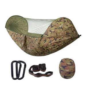 Sac de couchage extérieur moustiquaire Camping hamacs hamac moustiquaire lit balançoire avec moustiquaire et mouche pluie