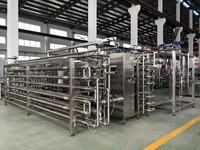 Pasteurisateur tubulaire Ligne de production de confiture de jus de lait Usine de traitement Stérilisateur Uht Pasteurisation des boissons