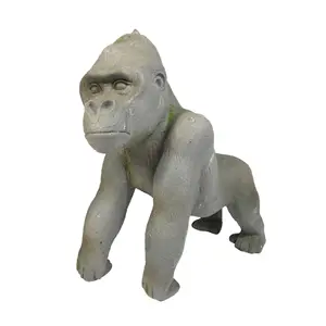 Huge Black Gorilla Statue Massive Gorilla Ornament Outdoor Gorilla  Sculpture Wild Gorilla Figure Stone Garden Gorilla Concrete Animal Statue 