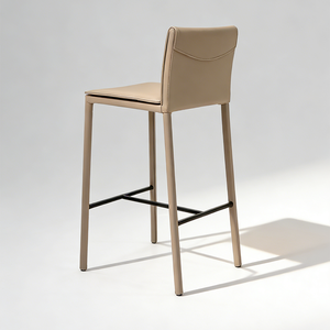 Stainless Steel Square Custom <b>Leather</b> Brand Modern Industrial Outdoor <b>Bar</b> Chair for Hotel Restaurant Seating Area Wholesale - Product Image 3